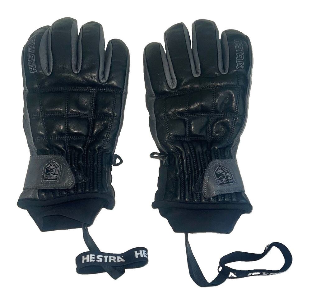 Hestra Henrik Pro Model Leather Ski Gloves Mens 11 Black EXC